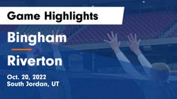 Bingham  vs Riverton  Game Highlights - Oct. 20, 2022