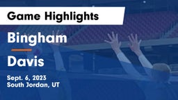 Bingham  vs Davis  Game Highlights - Sept. 6, 2023