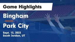 Bingham  vs Park City  Game Highlights - Sept. 13, 2023