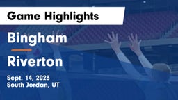 Bingham  vs Riverton  Game Highlights - Sept. 14, 2023
