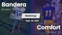 Matchup: Bandera  vs. Comfort  2020