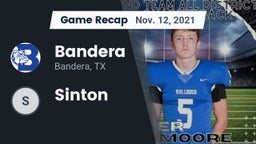 Recap: Bandera  vs. Sinton 2021