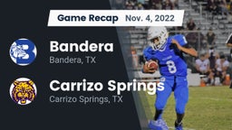 Recap: Bandera  vs. Carrizo Springs  2022