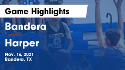 Bandera  vs Harper  Game Highlights - Nov. 16, 2021