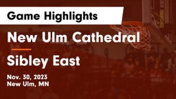 New Ulm Cathedral  vs Sibley East  Game Highlights - Nov. 30, 2023