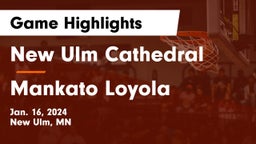 New Ulm Cathedral  vs Mankato Loyola  Game Highlights - Jan. 16, 2024