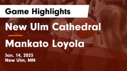 New Ulm Cathedral  vs Mankato Loyola  Game Highlights - Jan. 14, 2023