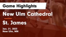 New Ulm Cathedral  vs St. James  Game Highlights - Jan. 21, 2023