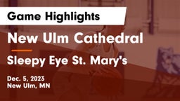New Ulm Cathedral  vs Sleepy Eye St. Mary's  Game Highlights - Dec. 5, 2023