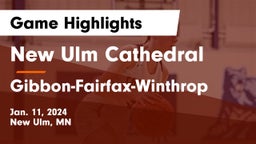 New Ulm Cathedral  vs Gibbon-Fairfax-Winthrop  Game Highlights - Jan. 11, 2024