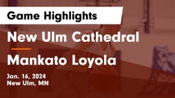 New Ulm Cathedral  vs Mankato Loyola  Game Highlights - Jan. 16, 2024