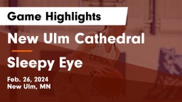 New Ulm Cathedral  vs Sleepy Eye  Game Highlights - Feb. 26, 2024