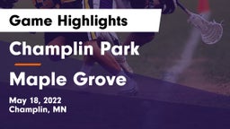 Champlin Park  vs Maple Grove  Game Highlights - May 18, 2022