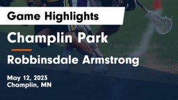 Champlin Park  vs Robbinsdale Armstrong  Game Highlights - May 12, 2023