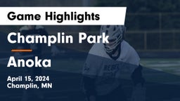 Champlin Park  vs Anoka  Game Highlights - April 15, 2024
