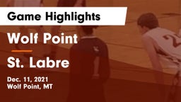 Wolf Point  vs St. Labre Game Highlights - Dec. 11, 2021