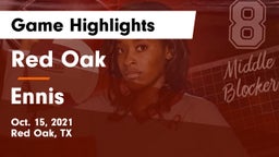 Red Oak  vs Ennis Game Highlights - Oct. 15, 2021