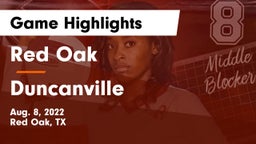 Red Oak  vs Duncanville  Game Highlights - Aug. 8, 2022