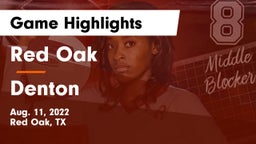 Red Oak  vs Denton  Game Highlights - Aug. 11, 2022
