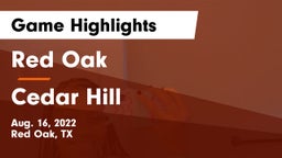 Red Oak  vs Cedar Hill  Game Highlights - Aug. 16, 2022