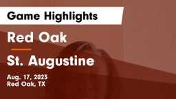 Red Oak  vs St. Augustine   Game Highlights - Aug. 17, 2023