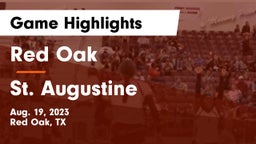 Red Oak  vs St. Augustine Game Highlights - Aug. 19, 2023