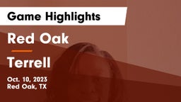 Red Oak  vs Terrell  Game Highlights - Oct. 10, 2023