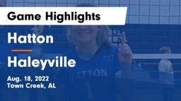 Hatton  vs Haleyville  Game Highlights - Aug. 18, 2022