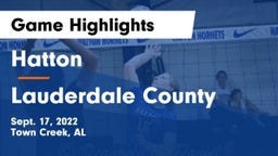 Hatton  vs Lauderdale County Game Highlights - Sept. 17, 2022
