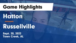 Hatton  vs Russellville  Game Highlights - Sept. 20, 2022