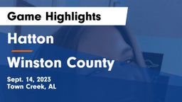 Hatton  vs Winston County Game Highlights - Sept. 14, 2023