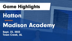 Hatton  vs Madison Academy  Game Highlights - Sept. 23, 2023