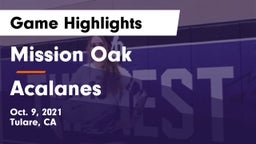 Mission Oak  vs Acalanes  Game Highlights - Oct. 9, 2021