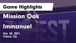 Mission Oak  vs Immanuel Game Highlights - Oct. 28, 2021