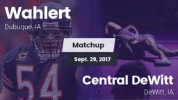 Matchup: Wahlert  vs. Central DeWitt 2017