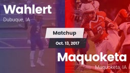 Matchup: Wahlert  vs. Maquoketa  2017