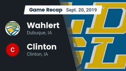 Recap: Wahlert  vs. Clinton  2019