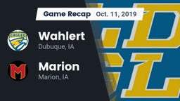 Recap: Wahlert  vs. Marion  2019