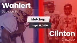 Matchup: Wahlert  vs. Clinton  2020
