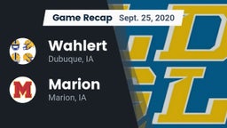 Recap: Wahlert  vs. Marion  2020