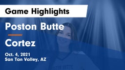 Poston Butte  vs Cortez Game Highlights - Oct. 4, 2021