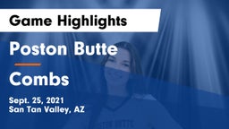 Poston Butte  vs Combs  Game Highlights - Sept. 25, 2021