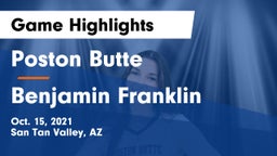 Poston Butte  vs Benjamin Franklin  Game Highlights - Oct. 15, 2021