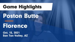 Poston Butte  vs Florence  Game Highlights - Oct. 15, 2021