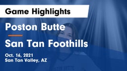Poston Butte  vs San Tan Foothills  Game Highlights - Oct. 16, 2021