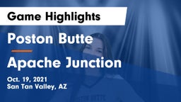 Poston Butte  vs Apache Junction  Game Highlights - Oct. 19, 2021