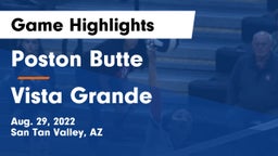 Poston Butte  vs Vista Grande  Game Highlights - Aug. 29, 2022