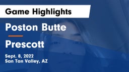 Poston Butte  vs Prescott  Game Highlights - Sept. 8, 2022