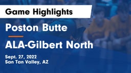Poston Butte  vs ALA-Gilbert North Game Highlights - Sept. 27, 2022