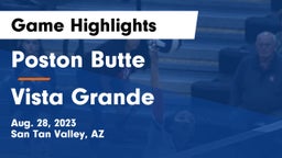 Poston Butte  vs Vista Grande  Game Highlights - Aug. 28, 2023